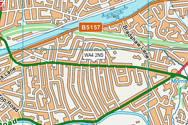 WA4 2NS map - OS VectorMap District (Ordnance Survey) WA4 2NS map - OS VectorMap District (Ordnance Survey)