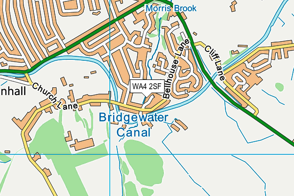 WA4 2SF map - OS VectorMap District (Ordnance Survey) WA4 2SF map - OS VectorMap District (Ordnance Survey)