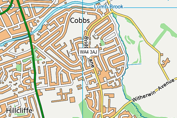 WA4 3AJ map - OS VectorMap District (Ordnance Survey) WA4 3AJ map - OS VectorMap District (Ordnance Survey)