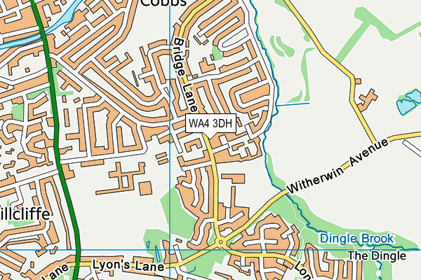 WA4 3DH map - OS VectorMap District (Ordnance Survey) WA4 3DH map - OS VectorMap District (Ordnance Survey)