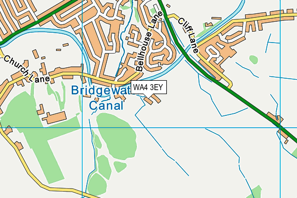 WA4 3EY map - OS VectorMap District (Ordnance Survey) WA4 3EY map - OS VectorMap District (Ordnance Survey)