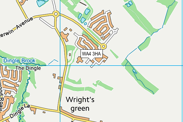 WA4 3HA map - OS VectorMap District (Ordnance Survey) WA4 3HA map - OS VectorMap District (Ordnance Survey)