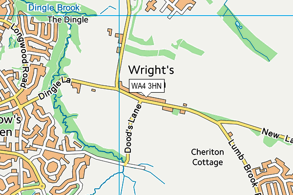 WA4 3HN map - OS VectorMap District (Ordnance Survey) WA4 3HN map - OS VectorMap District (Ordnance Survey)