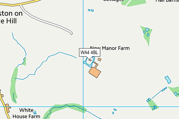 WA4 4BL map - OS VectorMap District (Ordnance Survey) WA4 4BL map - OS VectorMap District (Ordnance Survey)