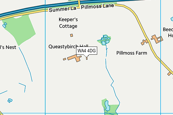 WA4 4DG map - OS VectorMap District (Ordnance Survey) WA4 4DG map - OS VectorMap District (Ordnance Survey)