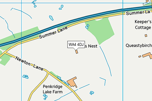 WA4 4DJ map - OS VectorMap District (Ordnance Survey) WA4 4DJ map - OS VectorMap District (Ordnance Survey)