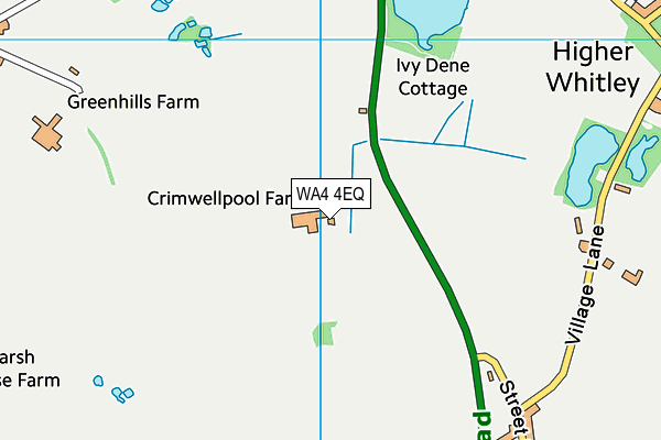 WA4 4EQ map - OS VectorMap District (Ordnance Survey) WA4 4EQ map - OS VectorMap District (Ordnance Survey)