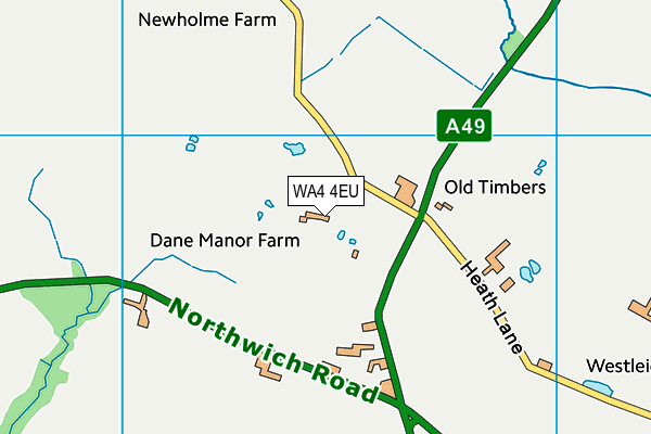 WA4 4EU map - OS VectorMap District (Ordnance Survey) WA4 4EU map - OS VectorMap District (Ordnance Survey)