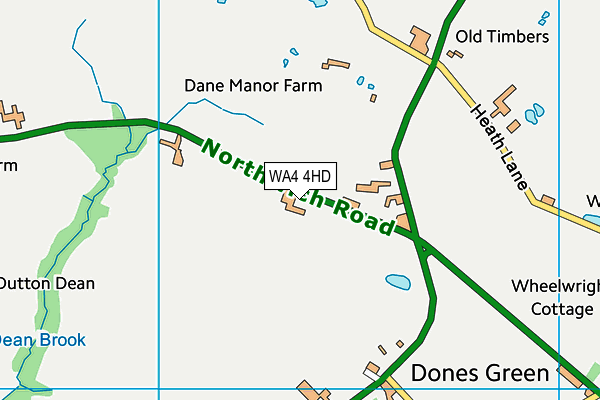 WA4 4HD map - OS VectorMap District (Ordnance Survey) WA4 4HD map - OS VectorMap District (Ordnance Survey)