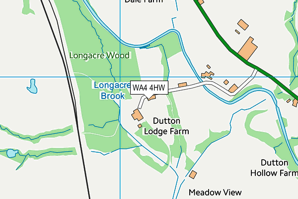 WA4 4HW map - OS VectorMap District (Ordnance Survey) WA4 4HW map - OS VectorMap District (Ordnance Survey)