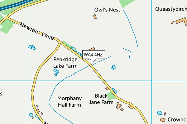 WA4 4HZ map - OS VectorMap District (Ordnance Survey) WA4 4HZ map - OS VectorMap District (Ordnance Survey)