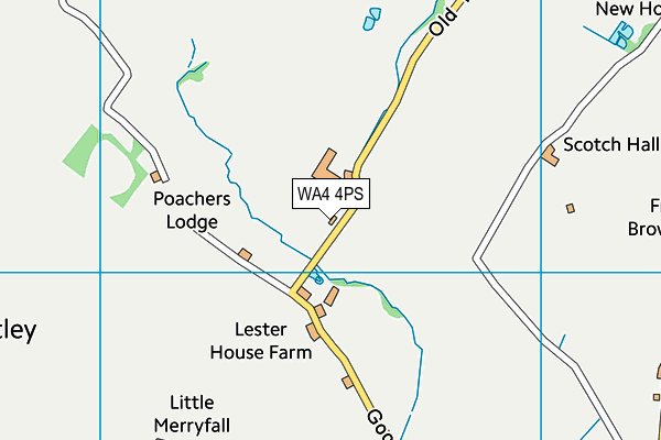 WA4 4PS map - OS VectorMap District (Ordnance Survey) WA4 4PS map - OS VectorMap District (Ordnance Survey)