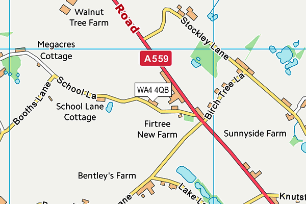 WA4 4QB map - OS VectorMap District (Ordnance Survey) WA4 4QB map - OS VectorMap District (Ordnance Survey)