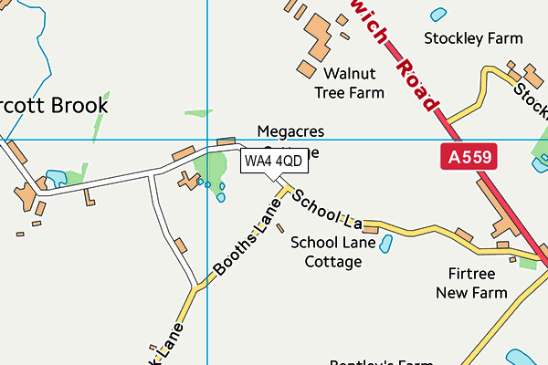 WA4 4QD map - OS VectorMap District (Ordnance Survey) WA4 4QD map - OS VectorMap District (Ordnance Survey)