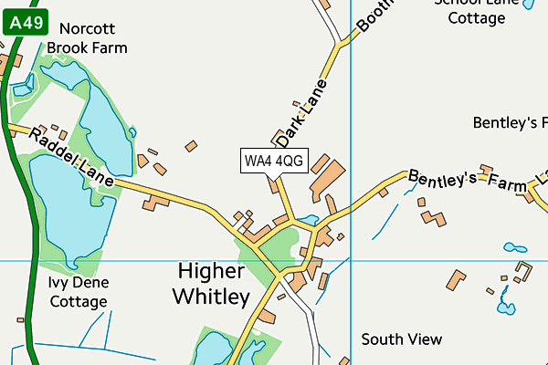 WA4 4QG map - OS VectorMap District (Ordnance Survey) WA4 4QG map - OS VectorMap District (Ordnance Survey)