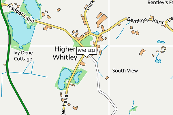 WA4 4QJ map - OS VectorMap District (Ordnance Survey) WA4 4QJ map - OS VectorMap District (Ordnance Survey)