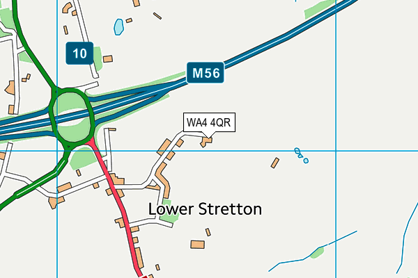 WA4 4QR map - OS VectorMap District (Ordnance Survey) WA4 4QR map - OS VectorMap District (Ordnance Survey)