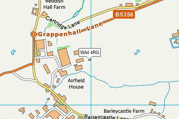 WA4 4RG map - OS VectorMap District (Ordnance Survey) WA4 4RG map - OS VectorMap District (Ordnance Survey)