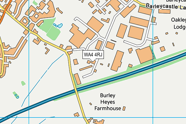 WA4 4RJ map - OS VectorMap District (Ordnance Survey) WA4 4RJ map - OS VectorMap District (Ordnance Survey)