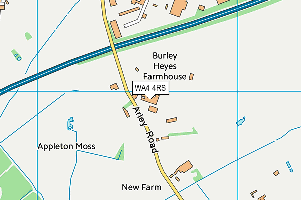 WA4 4RS map - OS VectorMap District (Ordnance Survey) WA4 4RS map - OS VectorMap District (Ordnance Survey)