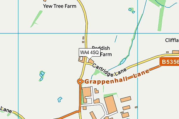 WA4 4SQ map - OS VectorMap District (Ordnance Survey) WA4 4SQ map - OS VectorMap District (Ordnance Survey)