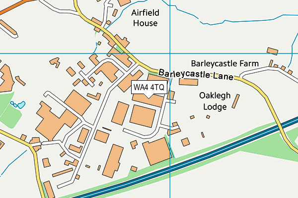 WA4 4TQ map - OS VectorMap District (Ordnance Survey) WA4 4TQ map - OS VectorMap District (Ordnance Survey)