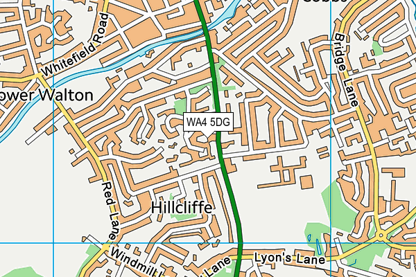 WA4 5DG map - OS VectorMap District (Ordnance Survey) WA4 5DG map - OS VectorMap District (Ordnance Survey)