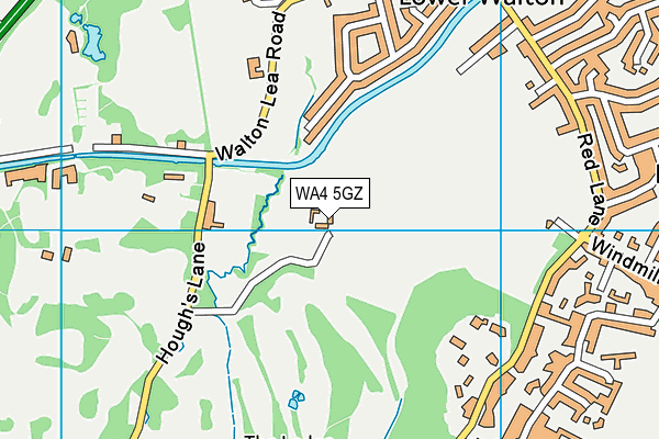 WA4 5GZ map - OS VectorMap District (Ordnance Survey) WA4 5GZ map - OS VectorMap District (Ordnance Survey)