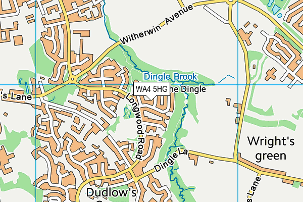 WA4 5HG map - OS VectorMap District (Ordnance Survey) WA4 5HG map - OS VectorMap District (Ordnance Survey)