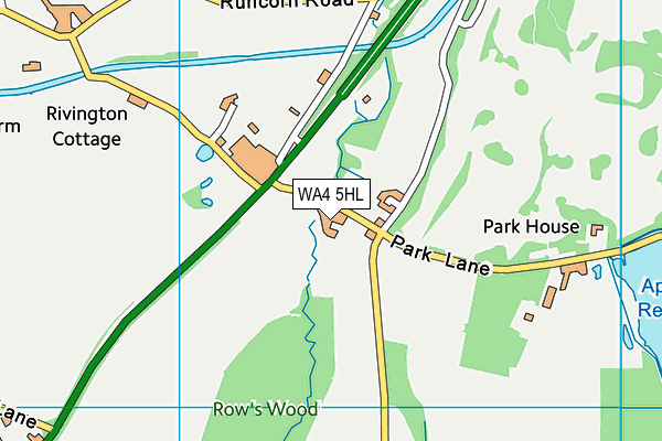WA4 5HL map - OS VectorMap District (Ordnance Survey) WA4 5HL map - OS VectorMap District (Ordnance Survey)