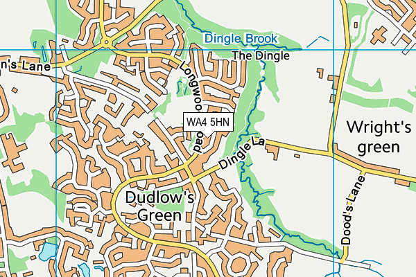 WA4 5HN map - OS VectorMap District (Ordnance Survey) WA4 5HN map - OS VectorMap District (Ordnance Survey)