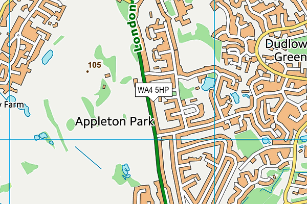 WA4 5HP map - OS VectorMap District (Ordnance Survey) WA4 5HP map - OS VectorMap District (Ordnance Survey)