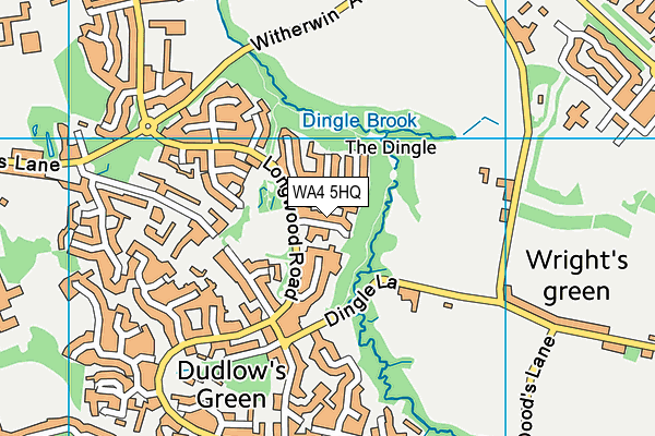 WA4 5HQ map - OS VectorMap District (Ordnance Survey) WA4 5HQ map - OS VectorMap District (Ordnance Survey)