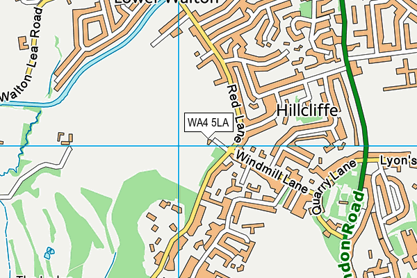 WA4 5LA map - OS VectorMap District (Ordnance Survey) WA4 5LA map - OS VectorMap District (Ordnance Survey)