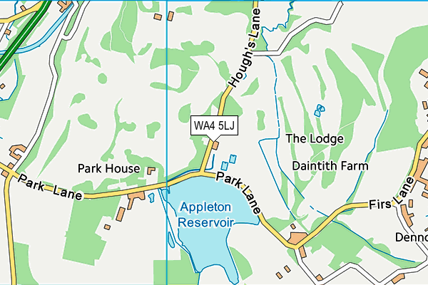 WA4 5LJ map - OS VectorMap District (Ordnance Survey) WA4 5LJ map - OS VectorMap District (Ordnance Survey)