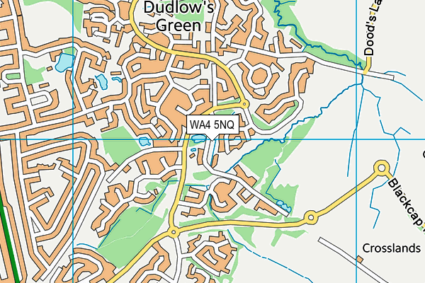 WA4 5NQ map - OS VectorMap District (Ordnance Survey) WA4 5NQ map - OS VectorMap District (Ordnance Survey)