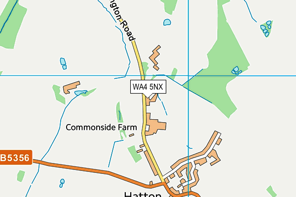 WA4 5NX map - OS VectorMap District (Ordnance Survey) WA4 5NX map - OS VectorMap District (Ordnance Survey)