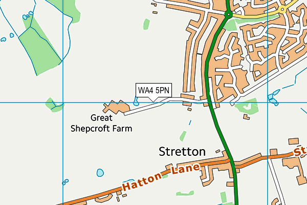 WA4 5PN map - OS VectorMap District (Ordnance Survey) WA4 5PN map - OS VectorMap District (Ordnance Survey)
