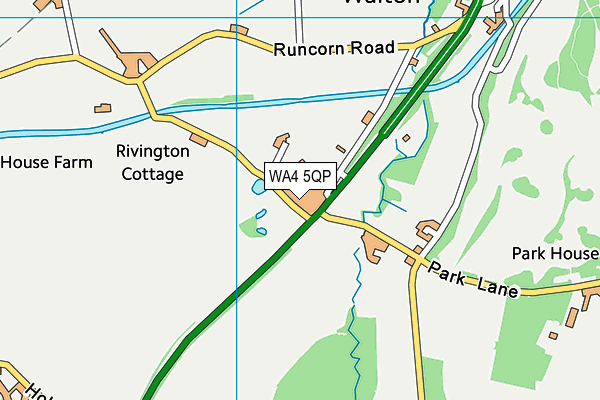 WA4 5QP map - OS VectorMap District (Ordnance Survey) WA4 5QP map - OS VectorMap District (Ordnance Survey)