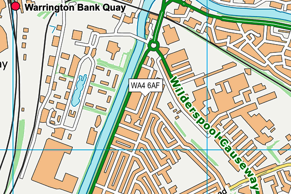 WA4 6AF map - OS VectorMap District (Ordnance Survey) WA4 6AF map - OS VectorMap District (Ordnance Survey)
