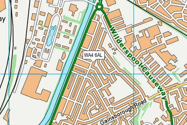 WA4 6AL map - OS VectorMap District (Ordnance Survey) WA4 6AL map - OS VectorMap District (Ordnance Survey)