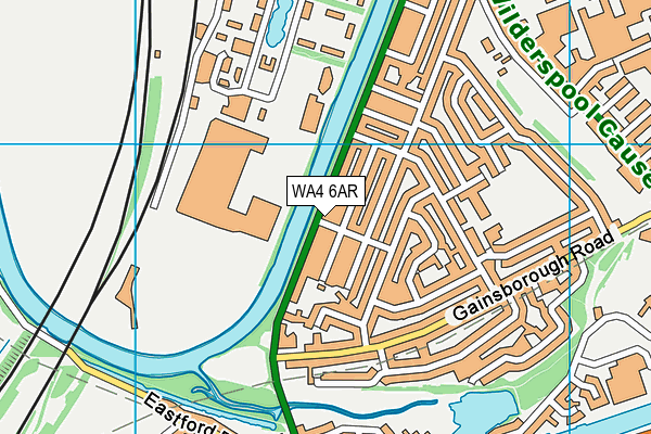 WA4 6AR map - OS VectorMap District (Ordnance Survey) WA4 6AR map - OS VectorMap District (Ordnance Survey)