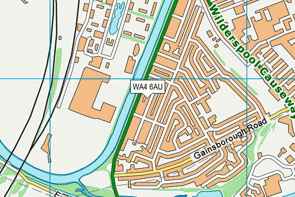WA4 6AU map - OS VectorMap District (Ordnance Survey) WA4 6AU map - OS VectorMap District (Ordnance Survey)