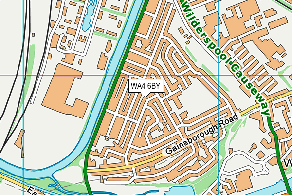 WA4 6BY map - OS VectorMap District (Ordnance Survey) WA4 6BY map - OS VectorMap District (Ordnance Survey)