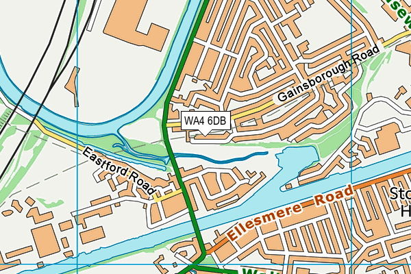 WA4 6DB map - OS VectorMap District (Ordnance Survey) WA4 6DB map - OS VectorMap District (Ordnance Survey)
