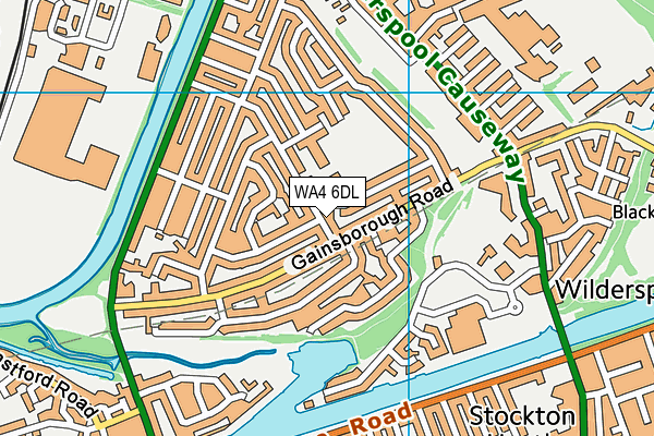 WA4 6DL map - OS VectorMap District (Ordnance Survey) WA4 6DL map - OS VectorMap District (Ordnance Survey)