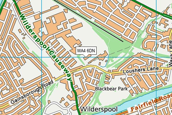 WA4 6DN map - OS VectorMap District (Ordnance Survey) WA4 6DN map - OS VectorMap District (Ordnance Survey)