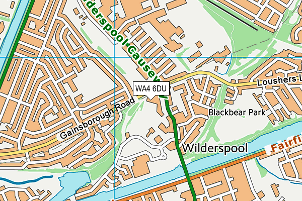 WA4 6DU map - OS VectorMap District (Ordnance Survey) WA4 6DU map - OS VectorMap District (Ordnance Survey)