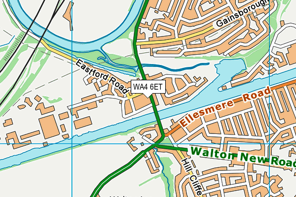 WA4 6ET map - OS VectorMap District (Ordnance Survey) WA4 6ET map - OS VectorMap District (Ordnance Survey)