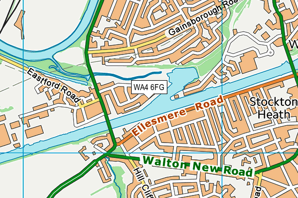 WA4 6FG map - OS VectorMap District (Ordnance Survey) WA4 6FG map - OS VectorMap District (Ordnance Survey)